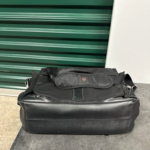 TUMI T-Tech Unisex Ballistic Nylon Laptop Messenger Shoulder Bag Black - Picture 11 of 11